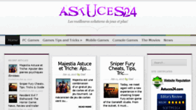 What Astuces24.com website looked like in 2018 (6 years ago)