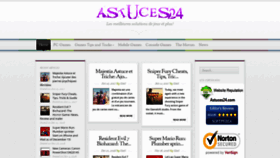 What Astuces24.com website looked like in 2021 (3 years ago)