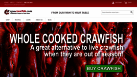 What Cajuncrawfish.com website looked like in 2020 (5 years ago)