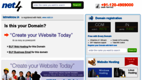 What Letmeknow.in website looked like in 2018 (6 years ago)
