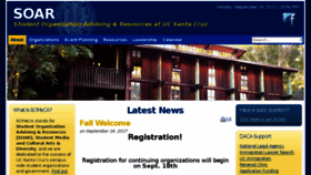What Soar.ucsc.edu website looked like in 2017 (7 years ago)