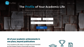 What Sciprofiles.com website looked like in 2021 (4 years ago)