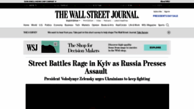 What Wsj.com website looked like in 2022 (3 years ago)